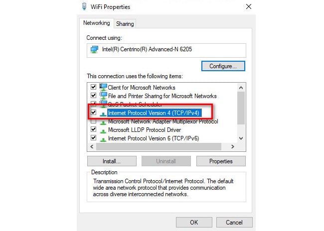 Không truy cập được trang web
